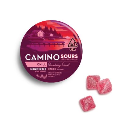 Strawberry Sunset Camino Sours Vegan Gummies (10mg)