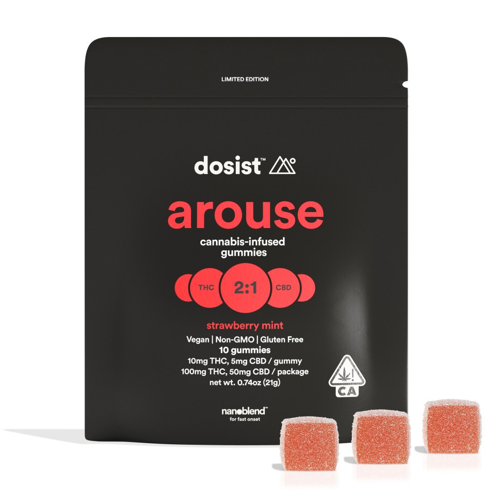 product shot of arouse gummies by dosist