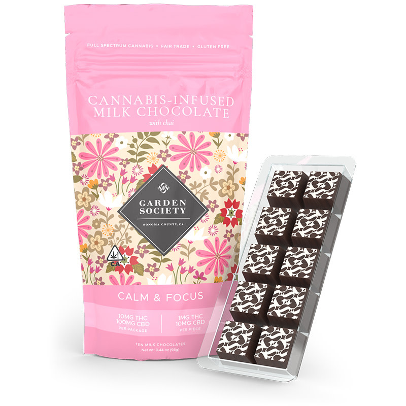 product shot of garden society chai chocolates